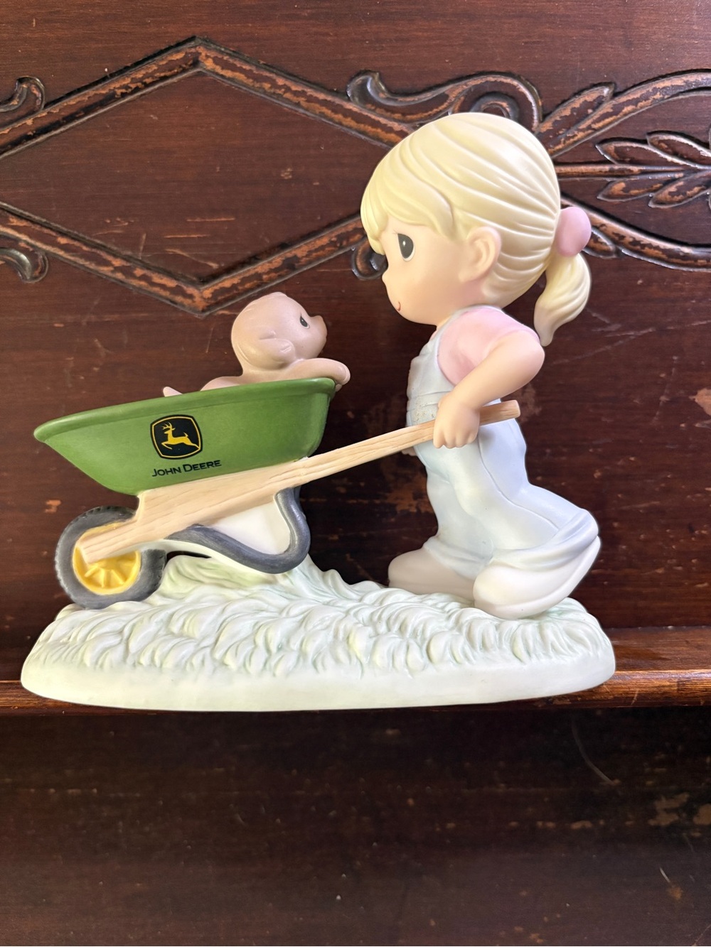 Precious Moments Thanks for being there John Deere theme figurine
